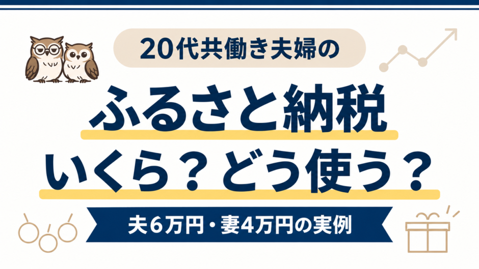 共働き夫婦のふるさと納税 夫6万円 妻4万円の実例