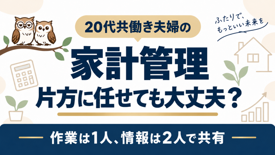 夫婦の家計管理を片方に任せるときの考え方