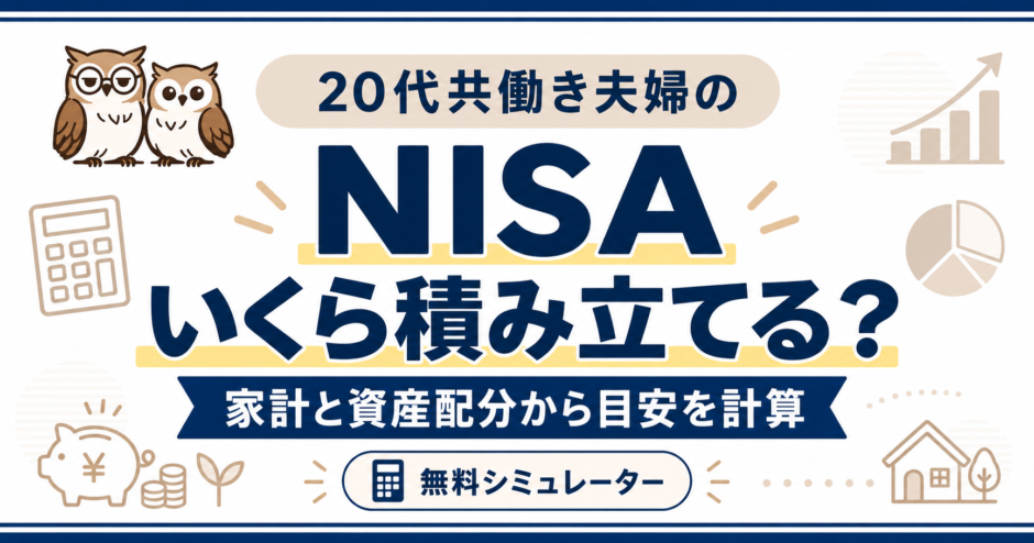 NISAはいくら積み立てる？家計と資産配分から目安を計算する無料シミュレーター