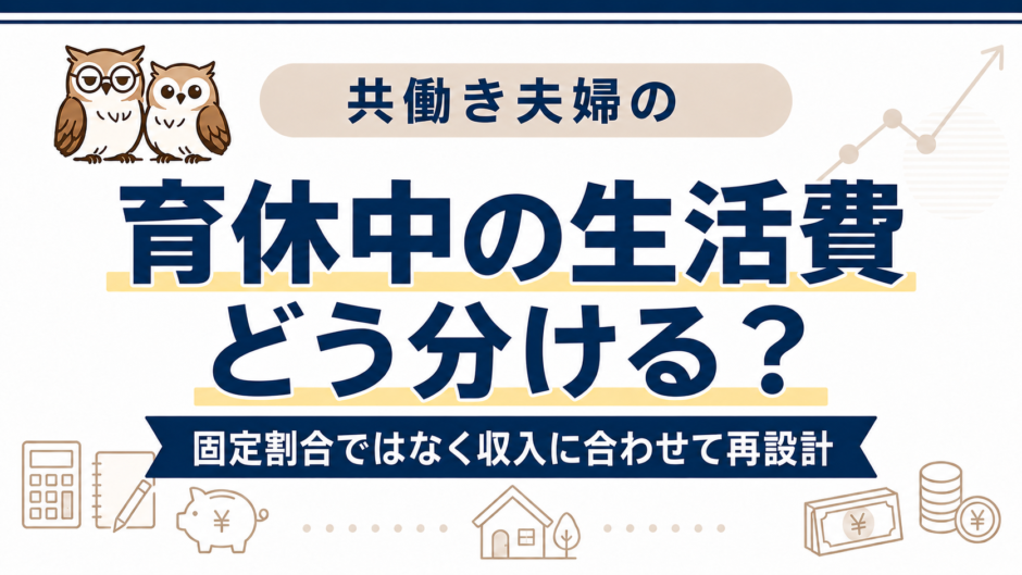 育休中の生活費を固定割合ではなく収入に合わせて再設計する記事のアイキャッチ