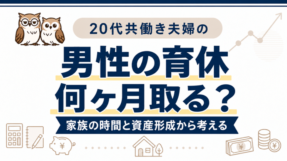 男性の育休は何ヶ月取る？20代共働き夫婦が家族の時間と資産形成から考える